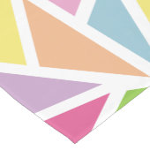 Kleurrijk driehoekspatroon 2 korte tafelloper (Hoek)