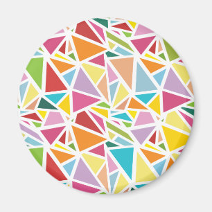 Kleurrijk driehoekspatroon 2 magneet