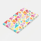 Kleurrijk driehoekspatroon 2 post-it® notes (Schuin)