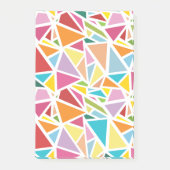 Kleurrijk driehoekspatroon 2 post-it® notes (Voorkant)
