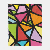 Kleurrijk driehoekspatroon 3 fleece deken (Voorkant)