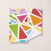 Kleurrijk driehoekspatroon 4 bad handdoek (Wasdoekje)