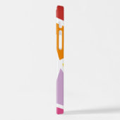 Kleurrijk driehoekspatroon 4 iPhone hoesje (Linkerkant)