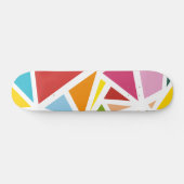 Kleurrijk driehoekspatroon 4 persoonlijk skateboard (Horizontaal)