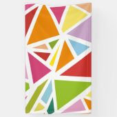Kleurrijk driehoekspatroon 4 spandoek (Verticaal)