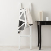 Kleurrijk driehoekspatroon 5 sherpa deken (In situ)