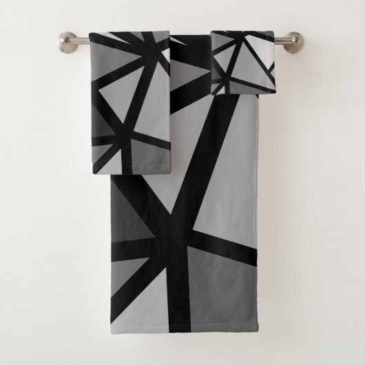 Kleurrijk driehoekspatroon 6 bad handdoek (Insitu)