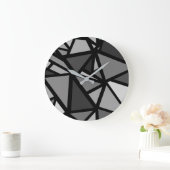 Kleurrijk driehoekspatroon 6 grote klok (Huis)