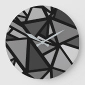 Kleurrijk driehoekspatroon 6 grote klok (Voorkant)