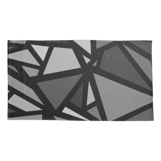 Kleurrijk driehoekspatroon 6 kussensloop (Achterkant)