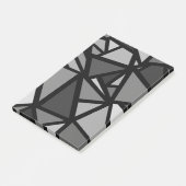 Kleurrijk driehoekspatroon 6 post-it® notes (Schuin)