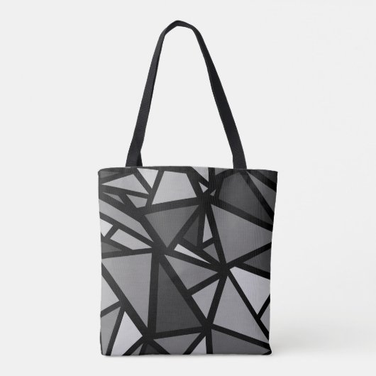 Kleurrijk driehoekspatroon 6 tote bag (Achterkant)