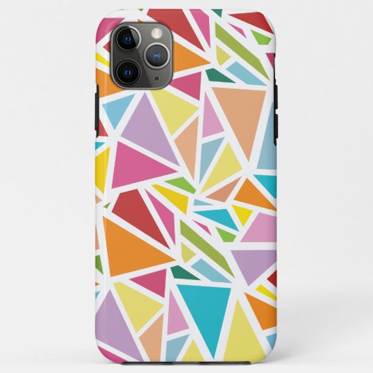 Kleurrijk driehoekspatroon Case-Mate iPhone case (Achterkant)