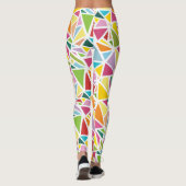 Kleurrijk driehoekspatroon leggings (Achterkant)