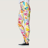 Kleurrijk driehoekspatroon leggings (Links)