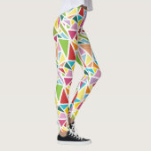 Kleurrijk driehoekspatroon leggings (Rechts)