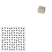 Kleurrijk driehoekspatroon rubberstempel (Gestempeld)