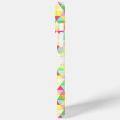 Kleurrijk driehoeksretro geometriepatroon Monogram Case-Mate iPhone Case (Achterkant / Links)