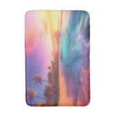 Kleurrijk dromerig strand badmat (Voorkant Verticaal)