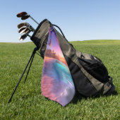 Kleurrijk dromerig strand golfhanddoek (Groen)