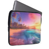 Kleurrijk dromerig strand laptop sleeve (Voorkant Rechts)