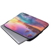 Kleurrijk dromerig strand laptop sleeve (Voorkant onderkant)