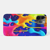 Kleurrijk druipende verf kunstwerk Case-Mate iPhone case (Achterkant (horizontaal))
