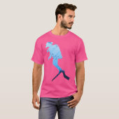 Kleurrijk duiken t-shirt (Voorkant volledig)