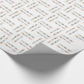 Kleurrijk Eco-vriendelijk vakantieseizoen Cadeaupapier (Hoek)