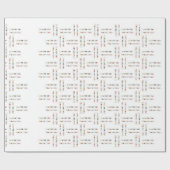 Kleurrijk Eco-vriendelijk vakantieseizoen Cadeaupapier (Vlak)