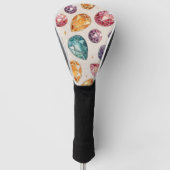 Kleurrijk edelsteenpatroon (1) golfheadcover (Voorkant)