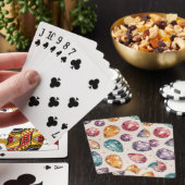 Kleurrijk edelsteenpatroon (1) pokerkaarten (Insitu)