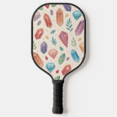 Kleurrijk edelsteenpatroon (2) pickleball paddle (Achterkant)