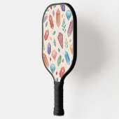 Kleurrijk edelsteenpatroon (2) pickleball paddle (Links)