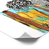 Kleurrijk Een hond Poster kiezen - 16 x 20 inch (Hoek)