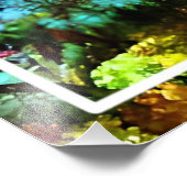 Kleurrijk eenhoornpaard in het bos-46567 foto afdruk (Hoek)