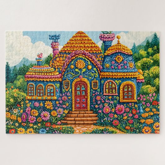 Kleurrijk Eenvoudig Landelijk Modern Cool Legpuzzel (Horizontaal)