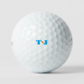 Kleurrijk Eenvoudig Met Monogram Golfballen (Voorkant)