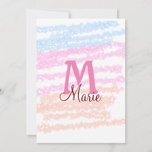 Kleurrijk eenvoudig minimaal jouw tekst afbeelding kaart (Voorkant)