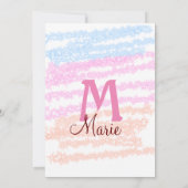 Kleurrijk eenvoudig minimaal jouw tekst afbeelding kaart (Achterkant)