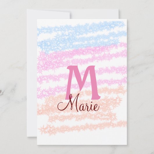 Kleurrijk eenvoudig minimaal jouw tekst afbeelding kaart (Achterkant)