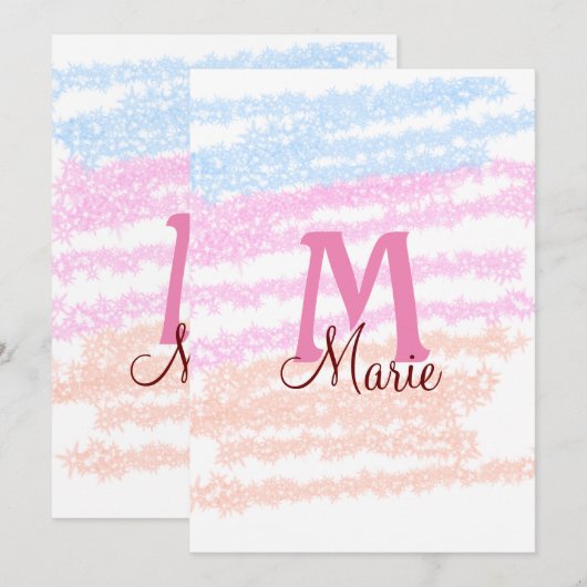 Kleurrijk eenvoudig minimaal jouw tekst afbeelding kaart (Voorkant / Achterkant)