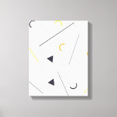 Kleurrijk, eenvoudig, trendy, geometrisch ontwerp  canvas afdruk (Voorkant)