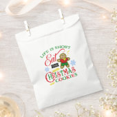 Kleurrijk Eet de kerstkoekjes Bedankzakje (Geknipt)