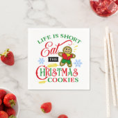 Kleurrijk Eet de kerstkoekjes Servet (Insitu)