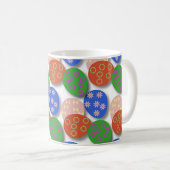 Kleurrijk Eierpatroon Koffiemok (Voorkant rechts)