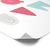 Kleurrijk eigenzinnig alfabet poster (Hoek)