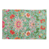 Kleurrijk Elegant Aziatisch Bloemen Chinoiserie Pa Kussensloop (Achterkant)