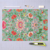 Kleurrijk Elegant Aziatisch Bloemen Chinoiserie Pa Tissuepapier (Craft)