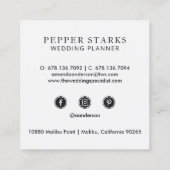 Kleurrijk & Elegant Bloemen Boeket | VISITEKAARTJE (Achterkant)